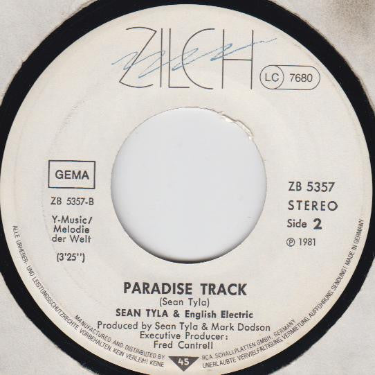 Sean Tyla & English Electric (3) : Landing Lights (7", Single)