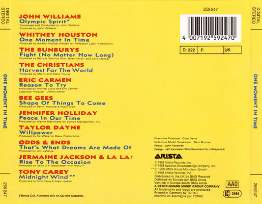 Various : One Moment In Time (CD, Album)