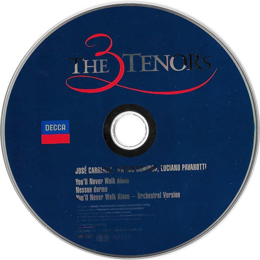 The Three Tenors - José Carreras, Placido Domingo, Luciano Pavarotti : You'll Never Walk Alone (CD, Single)