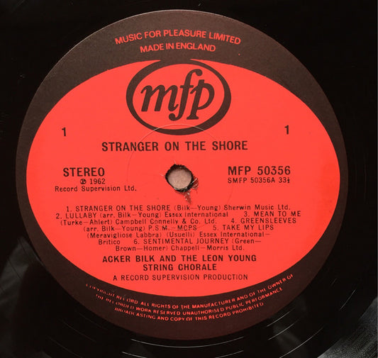 Acker Bilk & The Leon Young String Chorale : Stranger On The Shore (LP, Album, RE)