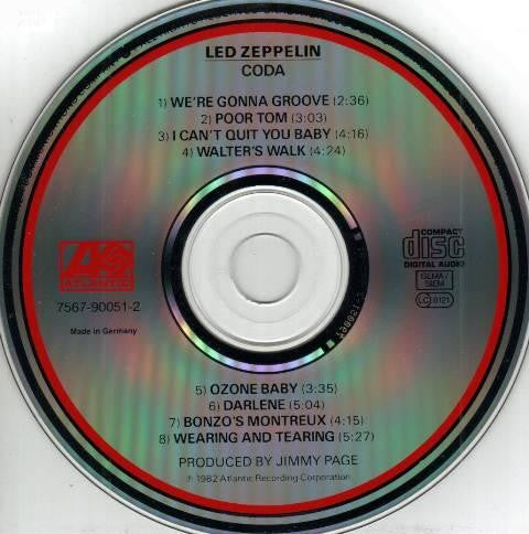 Led Zeppelin : Coda (CD, Album, RE)
