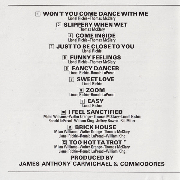 Commodores : Live! (CD, Album, RE, PDO)