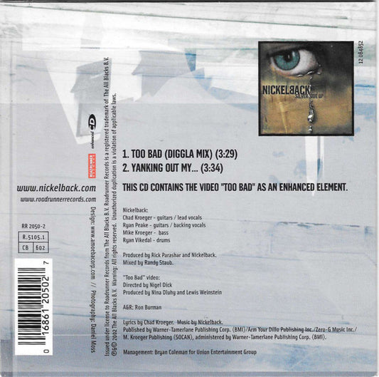 Nickelback : Too Bad (CD, Single, Enh)