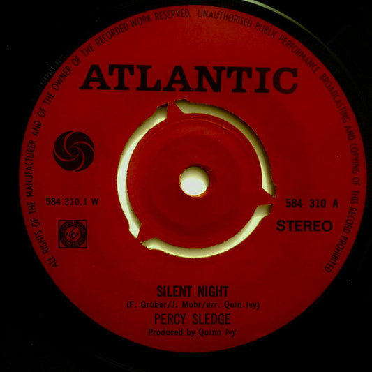 Percy Sledge : Silent Night / Christmas Wish (7", Single, 3-P)