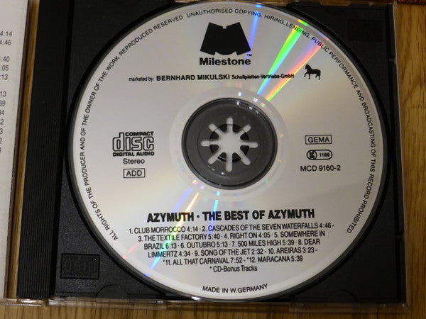 Azymuth : The Best Of Azymuth (CD, Comp)