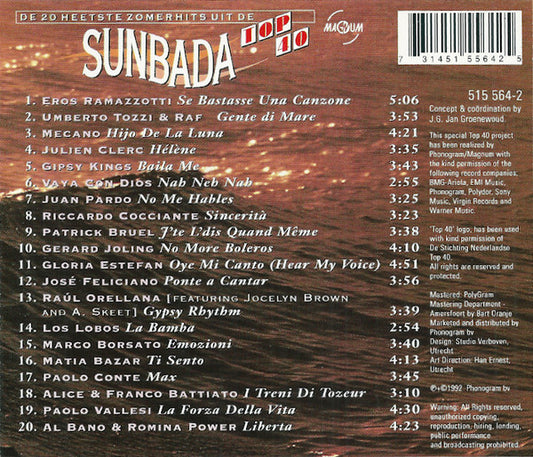 Various : Sunbada (De 20 Heetste Zomerhits Uit De Top 40) (CD, Comp)