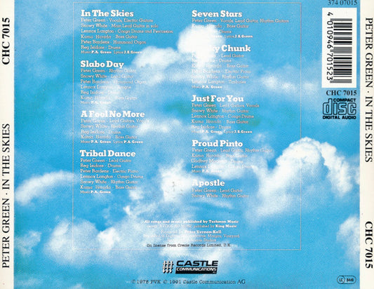 Peter Green (2) : In The Skies (CD, Album, RE)
