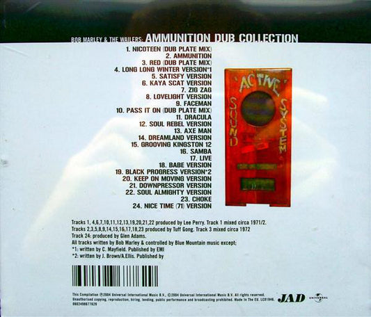 Bob Marley & The Wailers : Ammunition Dub Collection (CD, Comp)