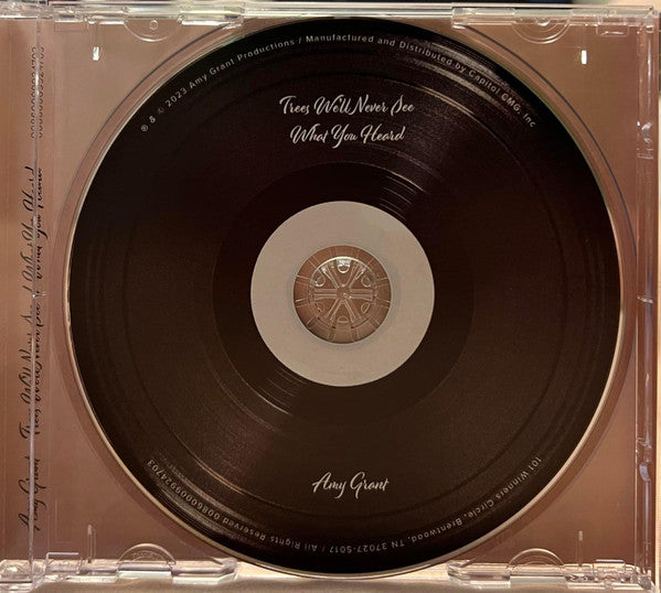 Amy Grant : Trees We’ll Never See / What You Heard (CD, Single)