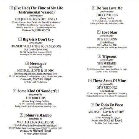 Various : More Dirty Dancing (More Original Music From The Hit Motion Picture "Dirty Dancing") (CD, Album, Comp, RP)