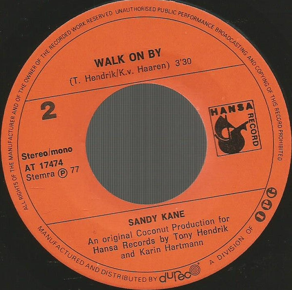 Sandy Kane : Dear Old Dad (7", Single)