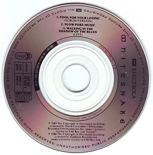 Whitesnake : Fool For Your Loving (CD, Mini, Maxi)