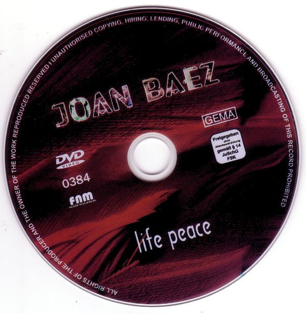 Joan Baez : Life Peace - Concert Clips (DVD, NTSC)