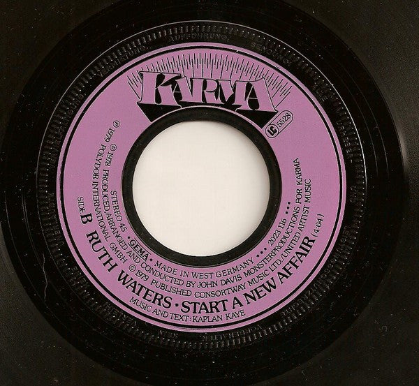 Ruth Waters : Never Gonna Be The Same (7", Single)