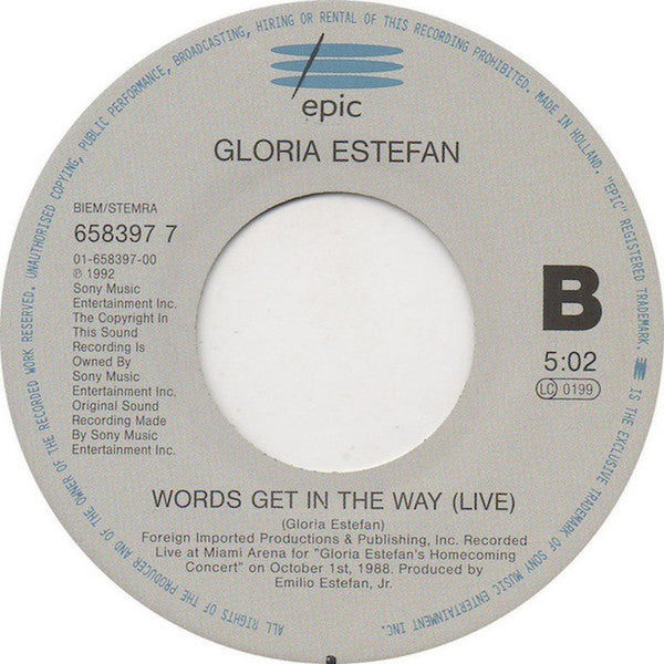Gloria Estefan : Always Tomorrow (7", Single, Lar)