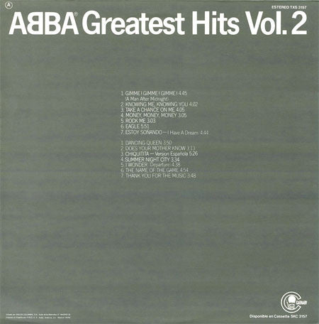 ABBA : Greatest Hits Vol. 2 (LP, Comp, Gat)