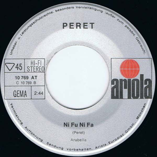 Peret : Es Preferible / Ni Fu Ni Fa (7", Single)