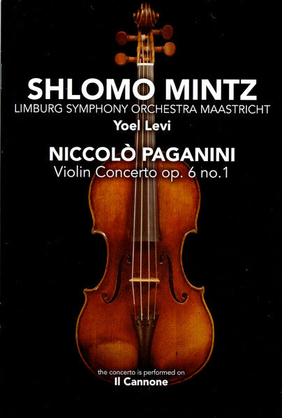 Niccolò Paganini - Shlomo Mintz, Limburgs Symfonie Orkest / Yoel Levi : Violin Concerto Op. 6 No. 1 (DVD-V, NTSC)
