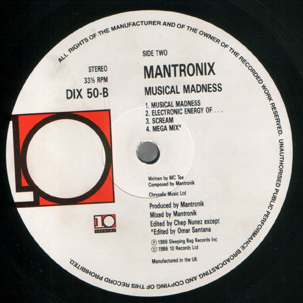 Mantronix : Music Madness (LP, Album)