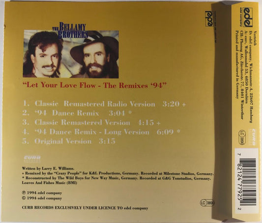 Bellamy Brothers : Let Your Love Flow - The Remixes '94 (CD, Maxi)