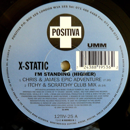 X-Static : I'm Standing (Higher) (12")