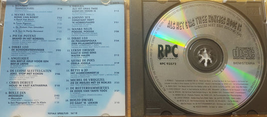 Various : Als Het Gras Twee Kontjes Hoog Is - Liedjes Met Een Knipoog (CD, Comp)