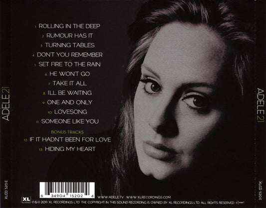 Adele (3) : 21 (CD, Album, Ltd)