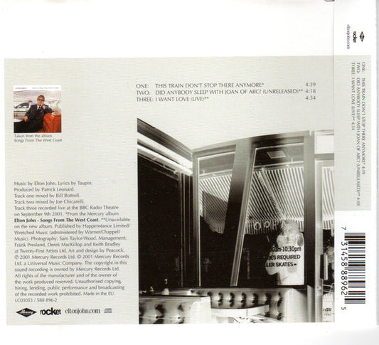 Elton John : This Train Don't Stop There Anymore (CD, Single, CD1)
