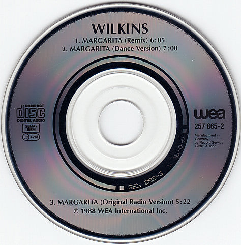 Wilkins : Margarita (CD, Mini, Single)