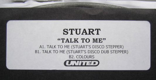 Stuart : Talk To Me (12", Promo)