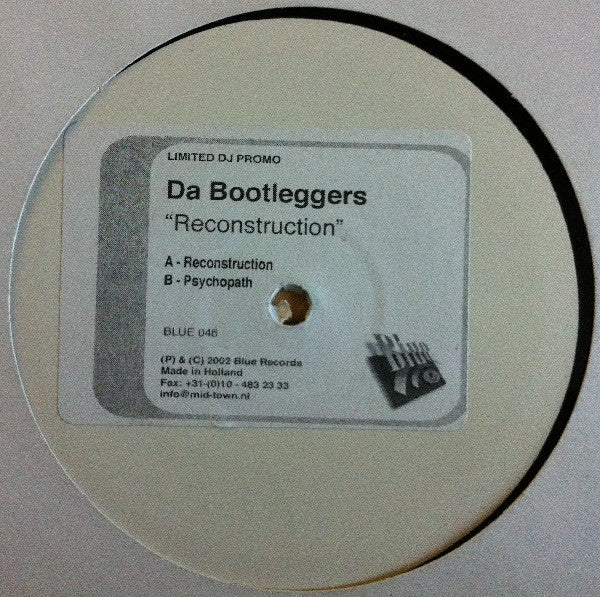Da Bootleggers : Reconstruction (12", Ltd, Promo, W/Lbl, Sti)