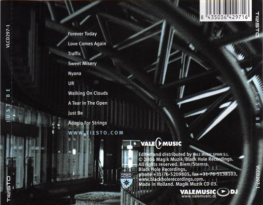 DJ Tiësto : Just Be (CD, Album)