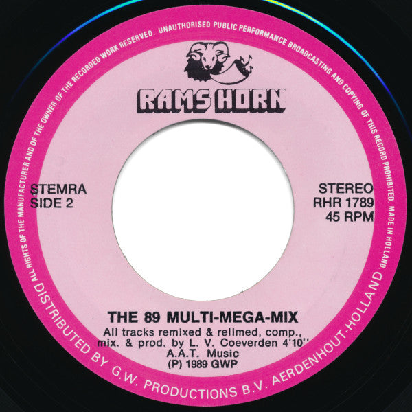 Various : The 89 Multi Mega Mix (7", Mixed)
