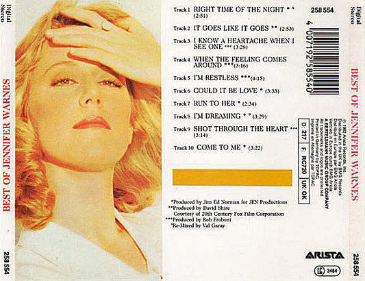 Jennifer Warnes : Best Of Jennifer Warnes (CD, Comp)