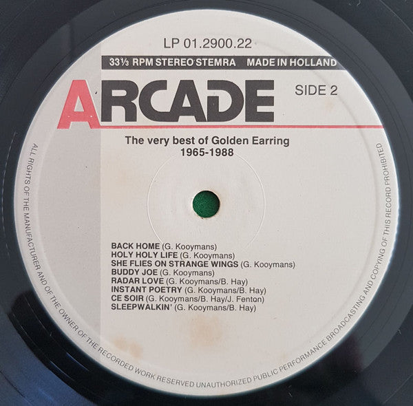 Golden Earring : The Very Best Of 1965 - 1988 (2xLP, Comp)