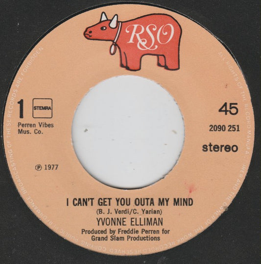 Yvonne Elliman : I Can't Get You Outa My Mind (7", Single)