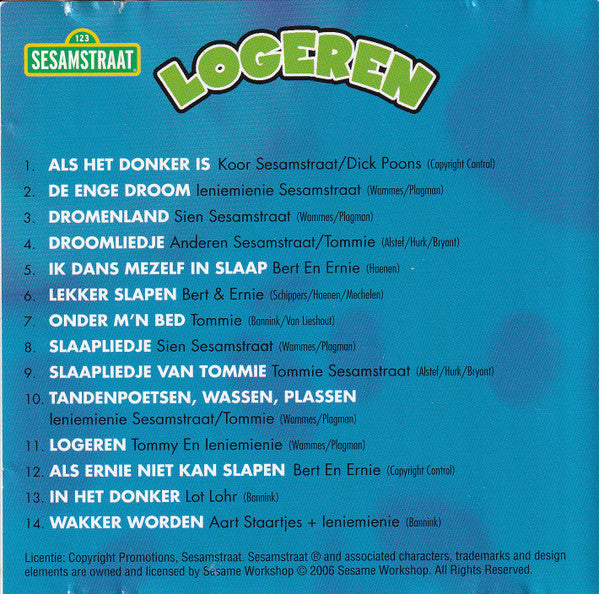 Sesamstraat : Logeren, Als Ernie Niet Kan Slapen (CD, Album, Comp)