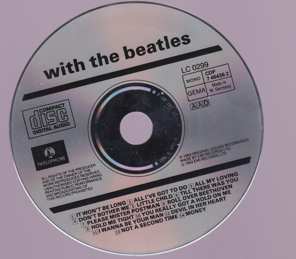The Beatles : With The Beatles (CD, Album, Mono, M/Print, RE)