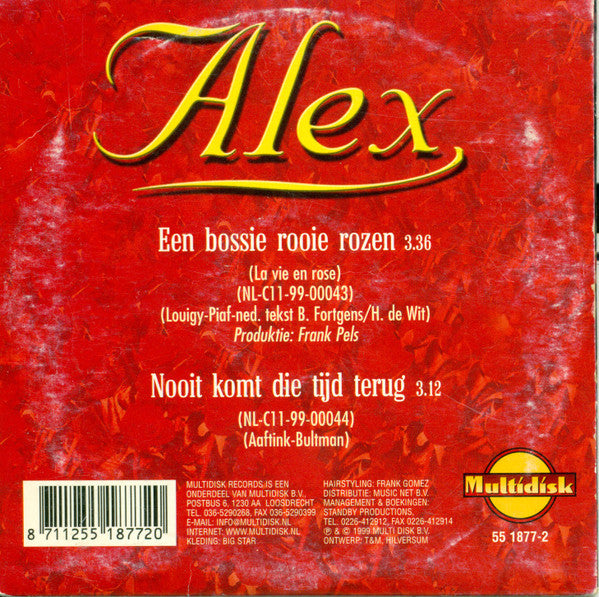 Alex (6) : Een Bossie Rooie Rozen (CD, Single)