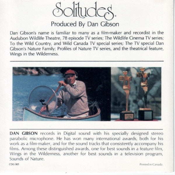 Dan Gibson : Solitudes - Environmental Sound Experiences Volume Five - Dawn On The Desert / Among The Mountain Canyons And Valleys (CD, Album)