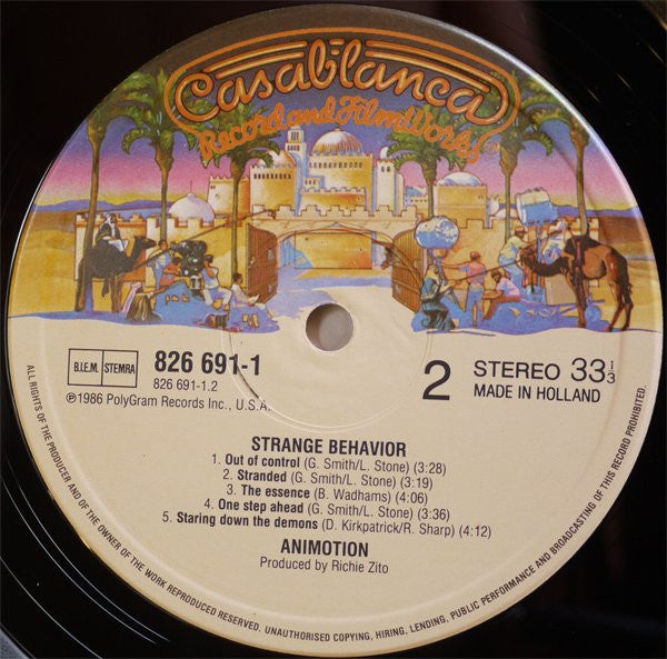 Animotion : Strange Behavior (LP, Album)