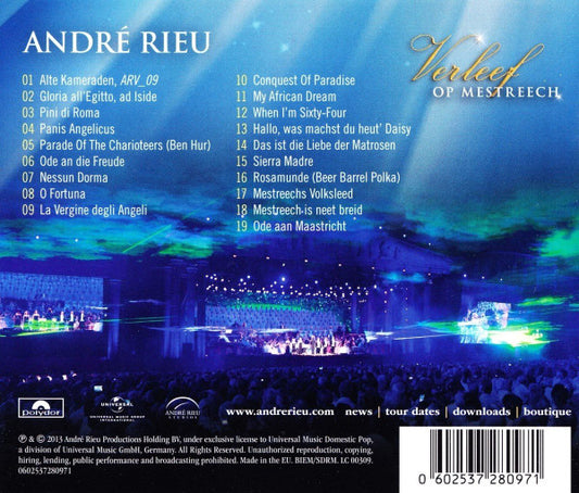 André Rieu : Op Het Vrijthof - Verleef Op Mestreech (CD, Album)