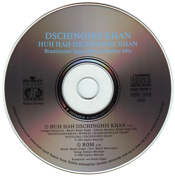 Dschinghis Khan : Huh, Hah Dschinghis Khan (Super Power Medley Mix) (CD, Single)