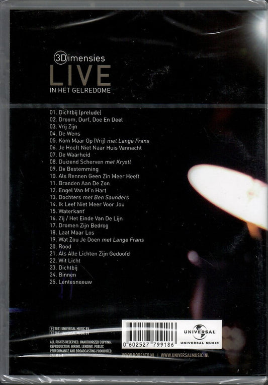 Marco Borsato : Dromen Durven Delen - Live- 3Dimensies (DVD)