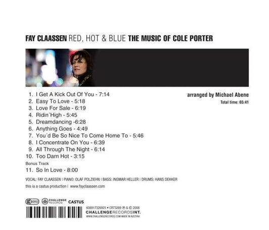 Fay Claassen : Red, Hot & Blue: The Music Of Cole Porter (CD, Album)
