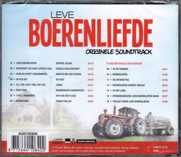 Various : Leve Boerenliefde - Originele Soundtrack (CD, Comp)