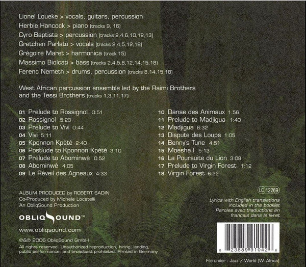 Lionel Loueke : Virgin Forest (CD, Album)
