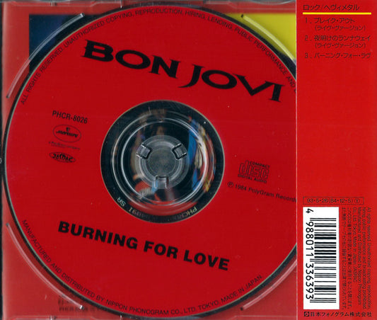 Bon Jovi : Burning For Love (CD, Single, RE)
