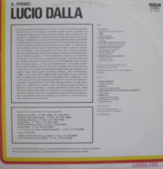 Lucio Dalla : Il Primo Lucio Dalla (LP, Comp)