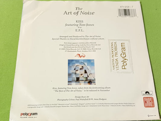 The Art Of Noise Featuring Tom Jones : Kiss (7", Single)